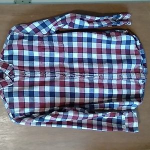 Merona plaid long sleeve flannel shirt